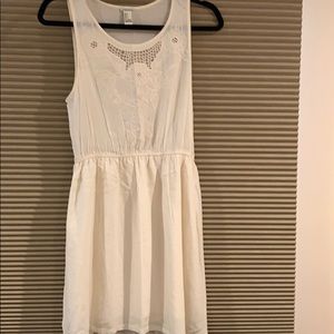 Lightweight cream summer dress